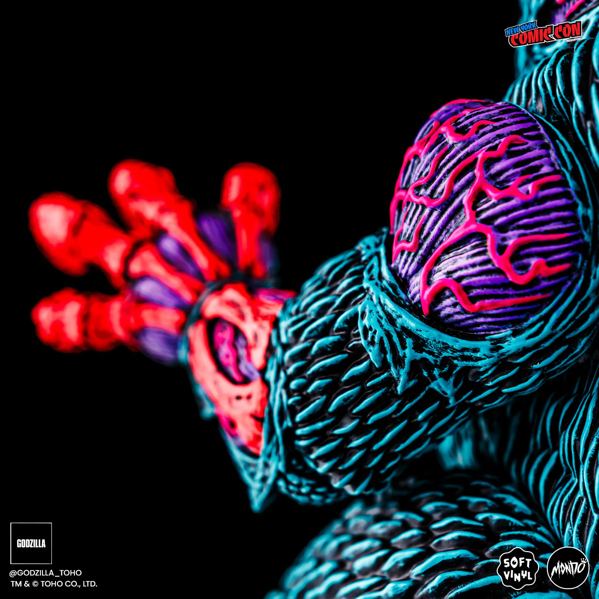 Godzilla - Designer Vinyl Figure by James Groman - Psychedelic Variant - Image 15