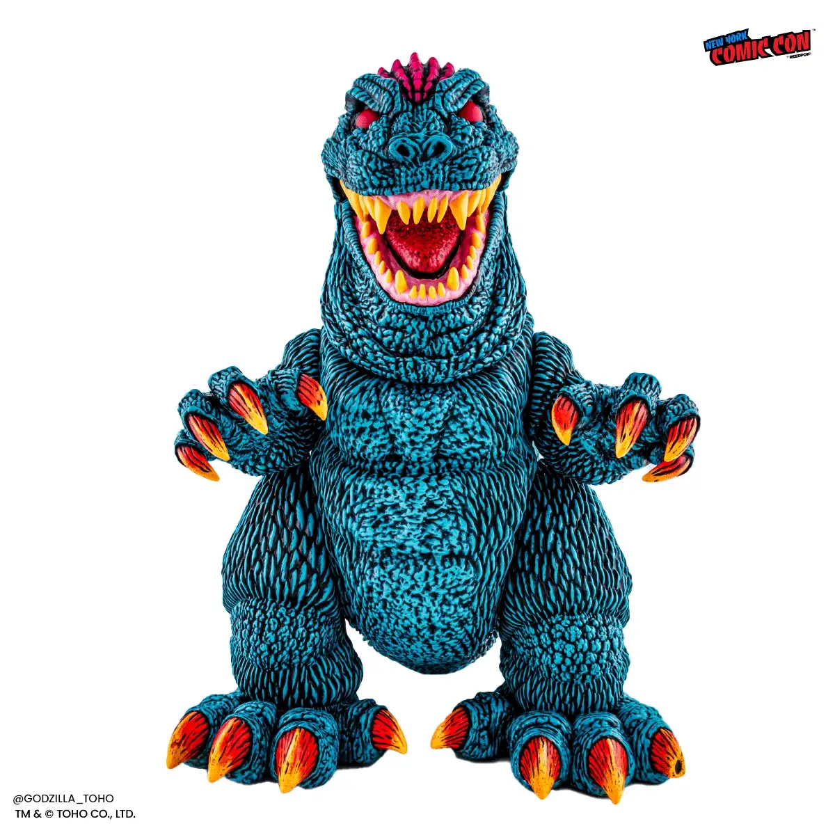 Godzilla - Designer Vinyl Figure by James Groman - Psychedelic Variant - Image 2