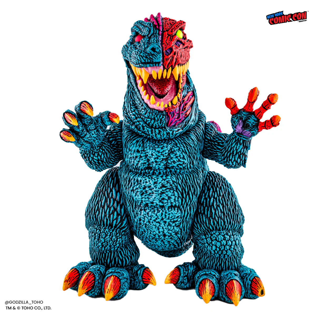 Godzilla - Designer Vinyl Figure by James Groman - Psychedelic Variant - Image 27