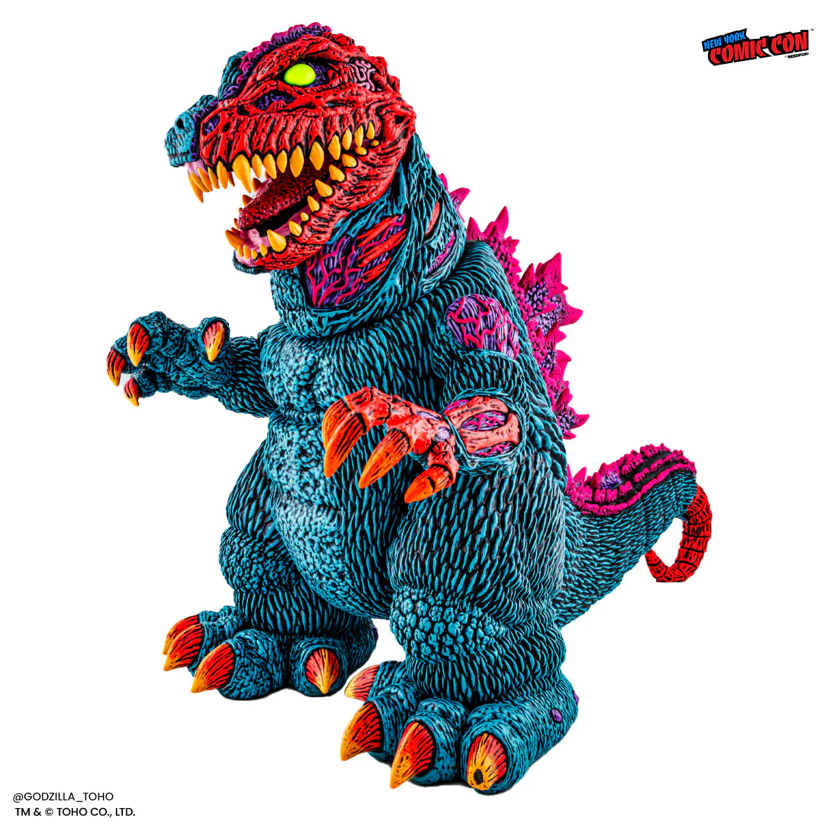 Godzilla - Designer Vinyl Figure by James Groman - Psychedelic Variant - Image 28