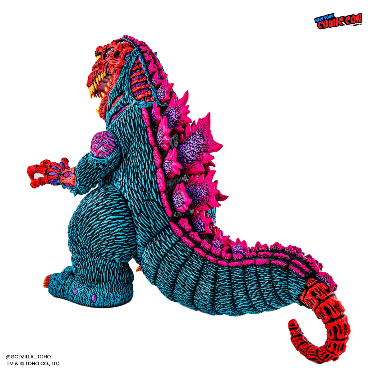 Godzilla - Designer Vinyl Figure by James Groman - Psychedelic Variant - Image 30