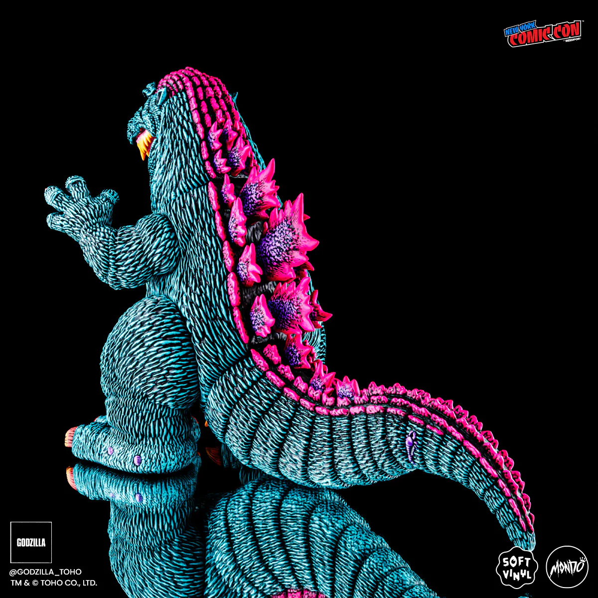 Godzilla - Designer Vinyl Figure by James Groman - Psychedelic Variant - Image 8