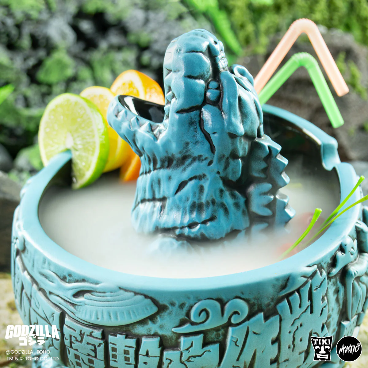 Godzilla Destroy All Monsters Tiki Bowl - Heat Ray Variant - Image 10