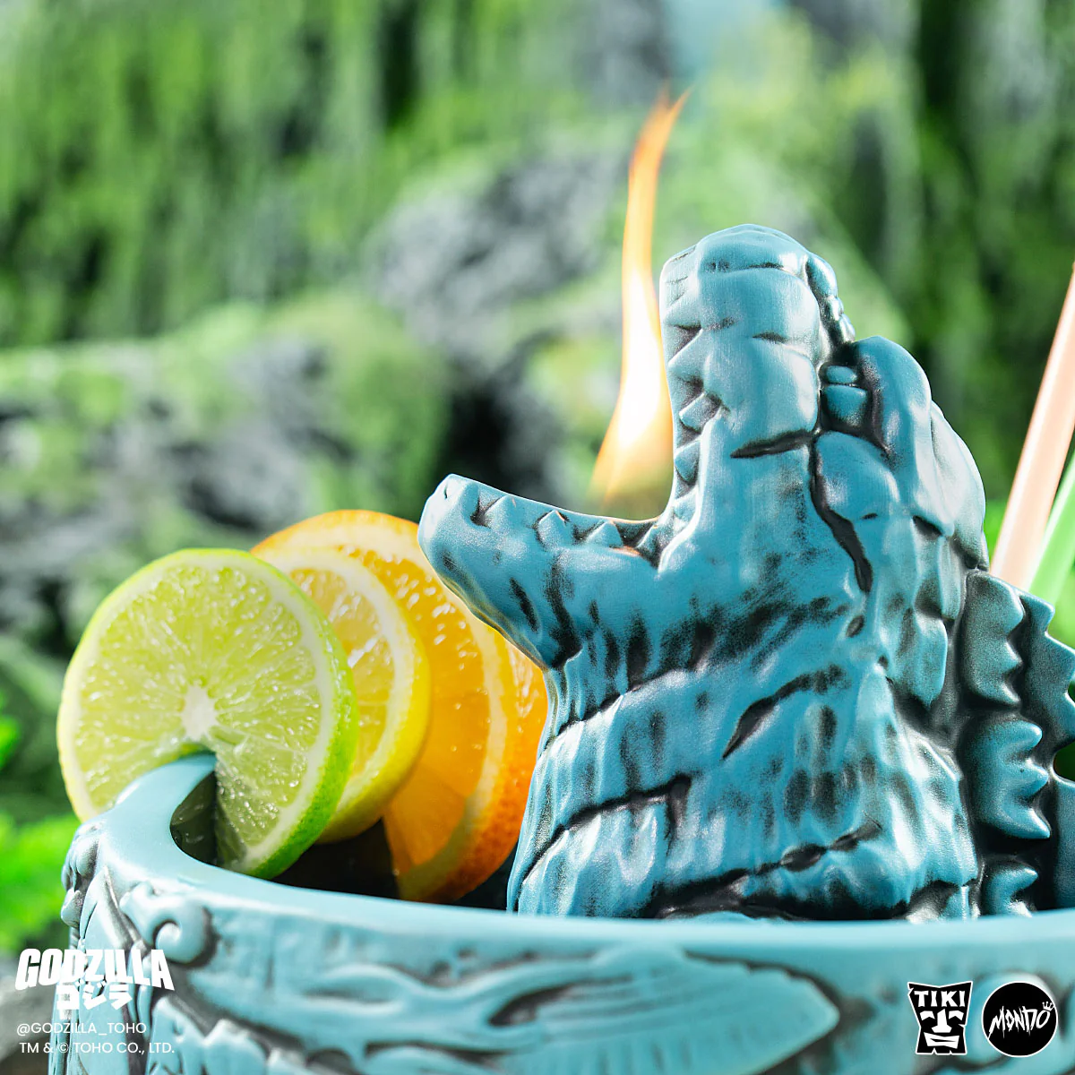Godzilla Destroy All Monsters Tiki Bowl - Heat Ray Variant - Image 11