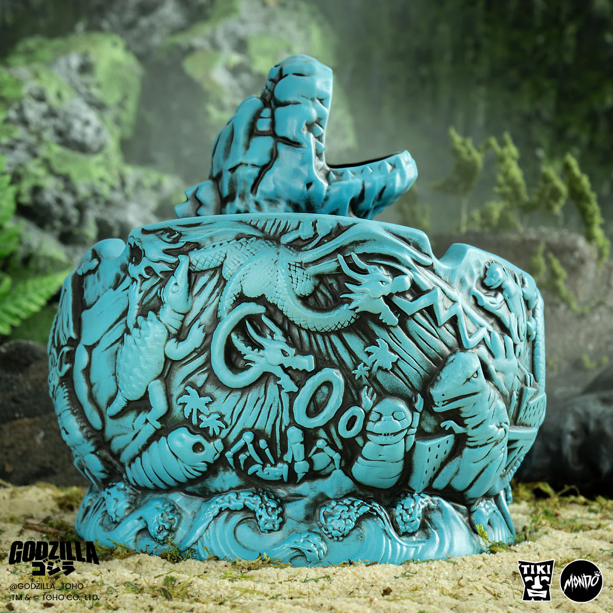 Godzilla Destroy All Monsters Tiki Bowl - Heat Ray Variant - Image 14