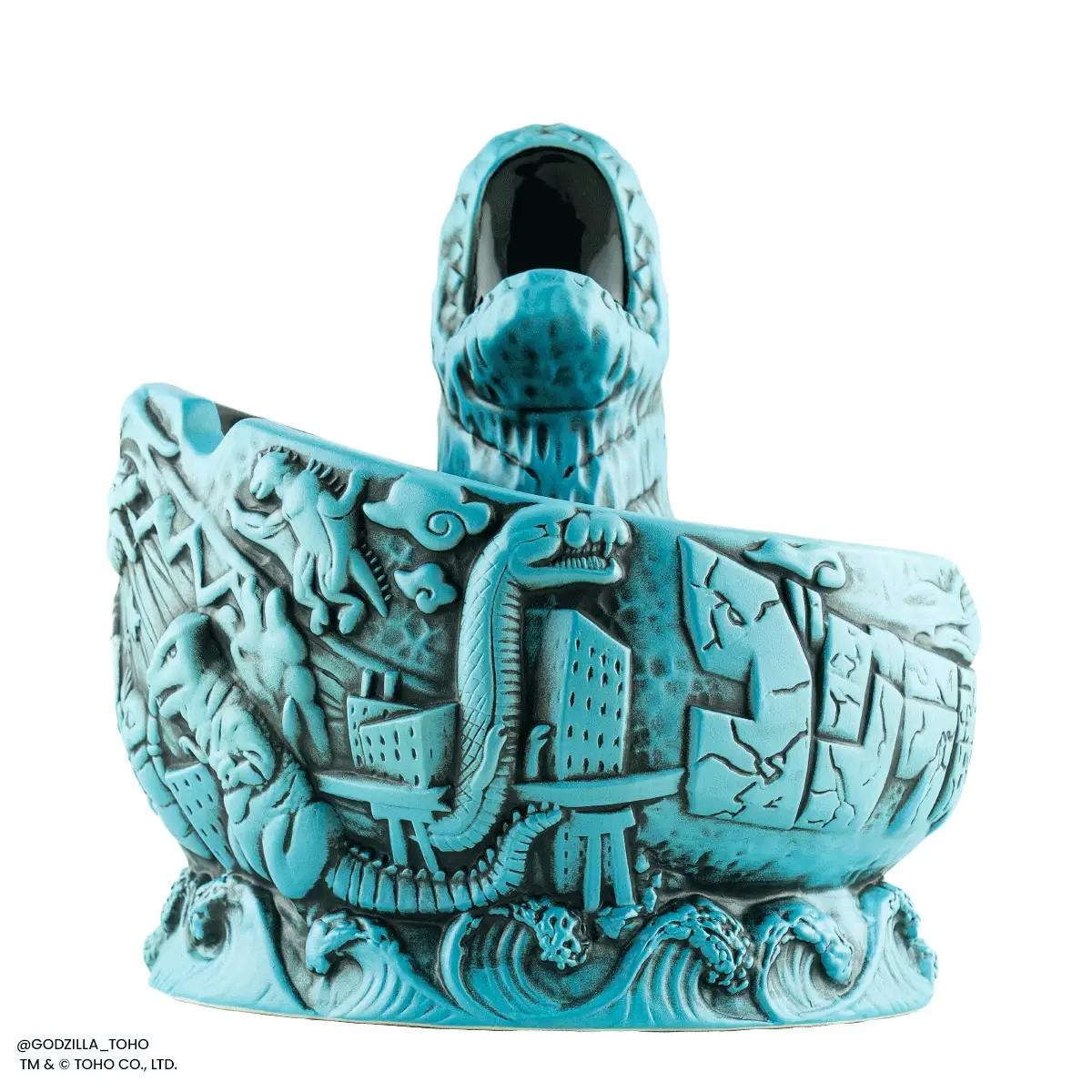 Godzilla Destroy All Monsters Tiki Bowl - Heat Ray Variant - Image 2