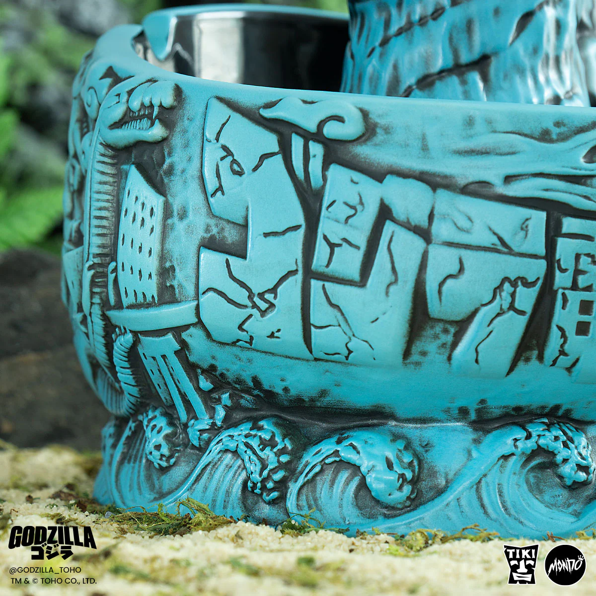 Godzilla Destroy All Monsters Tiki Bowl - Heat Ray Variant - Image 20
