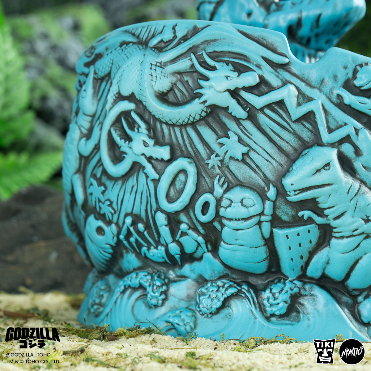 Godzilla Destroy All Monsters Tiki Bowl - Heat Ray Variant - Image 25