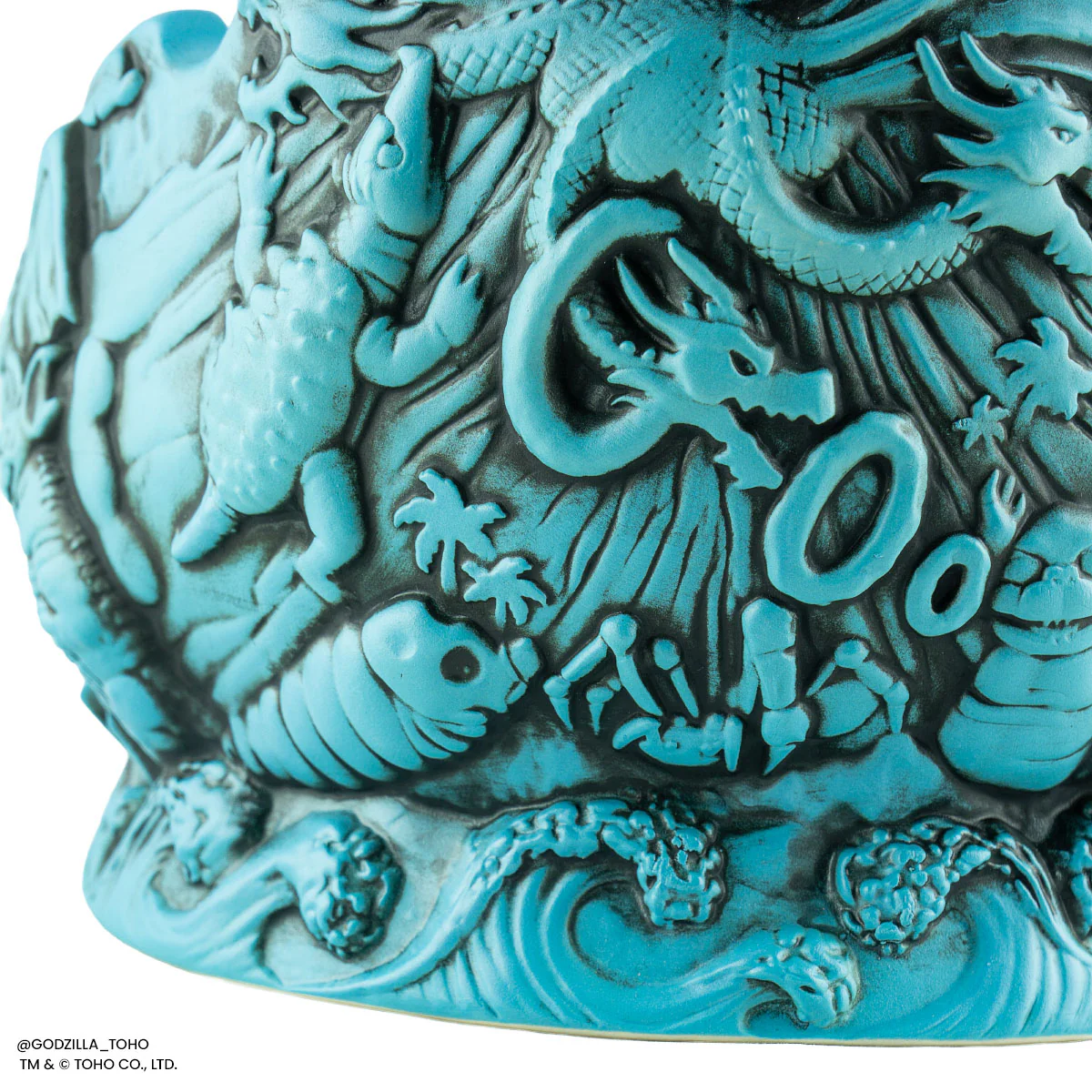 Godzilla Destroy All Monsters Tiki Bowl - Heat Ray Variant - Image 35