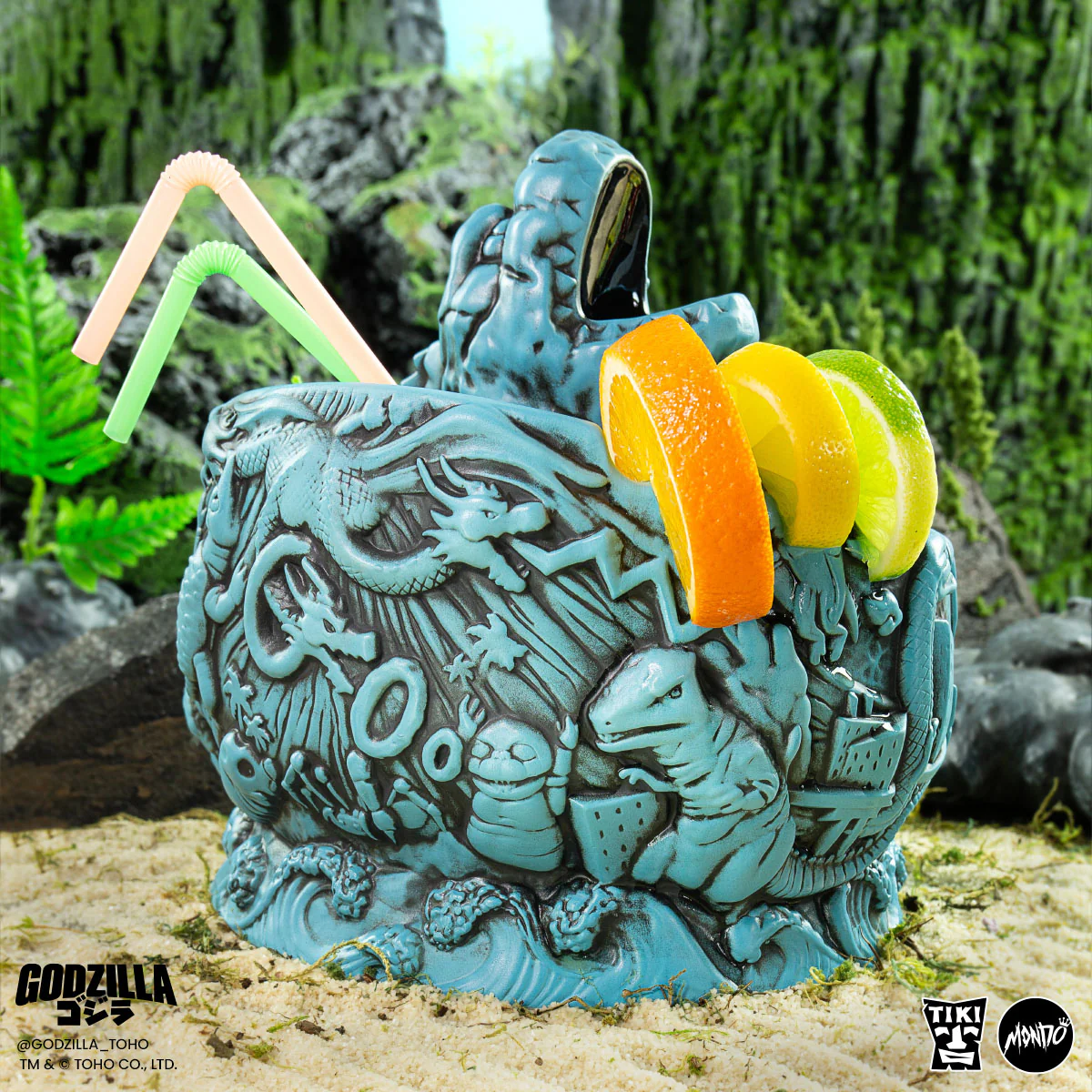 Godzilla Destroy All Monsters Tiki Bowl - Heat Ray Variant - Image 8