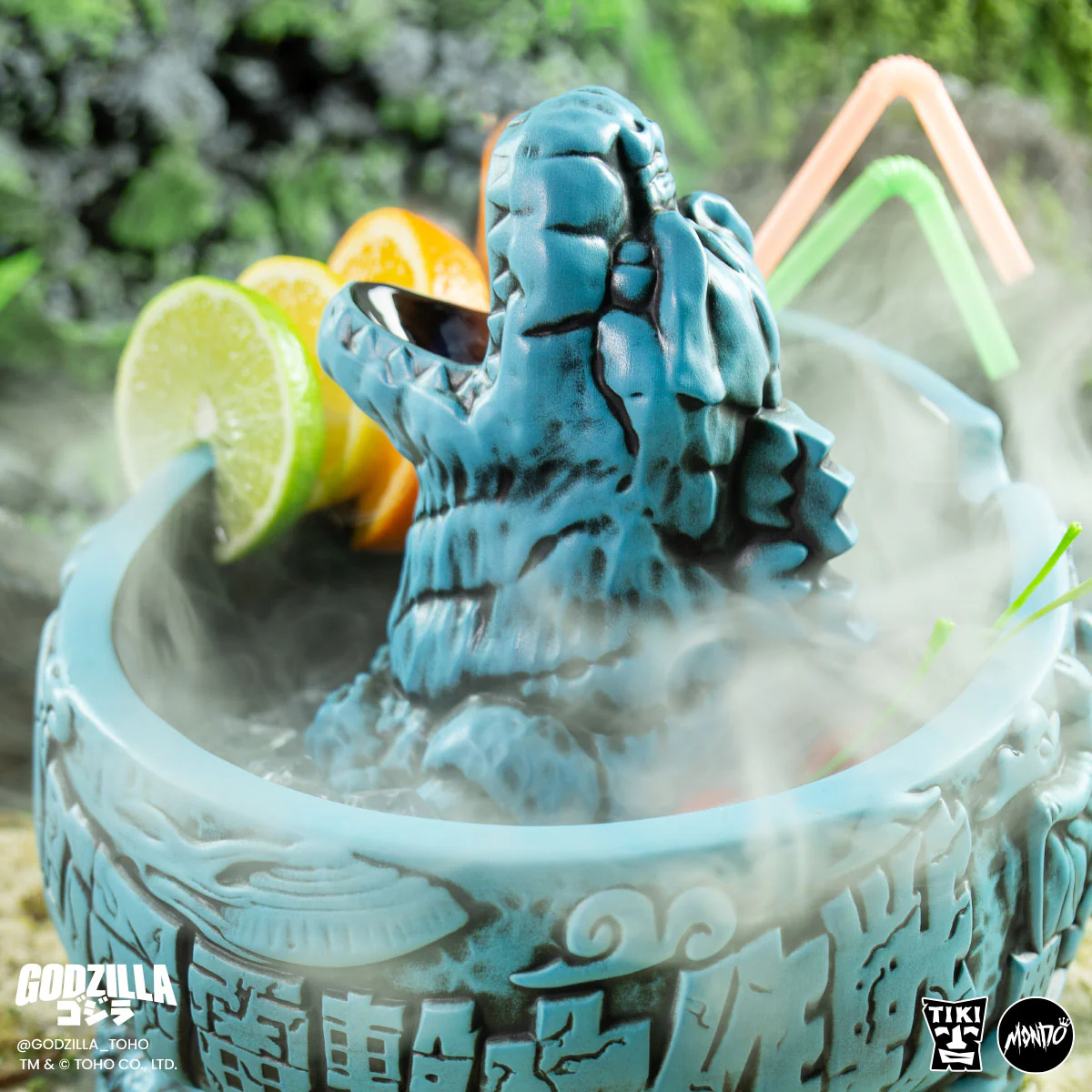 Godzilla Destroy All Monsters Tiki Bowl - Heat Ray Variant - Image 9