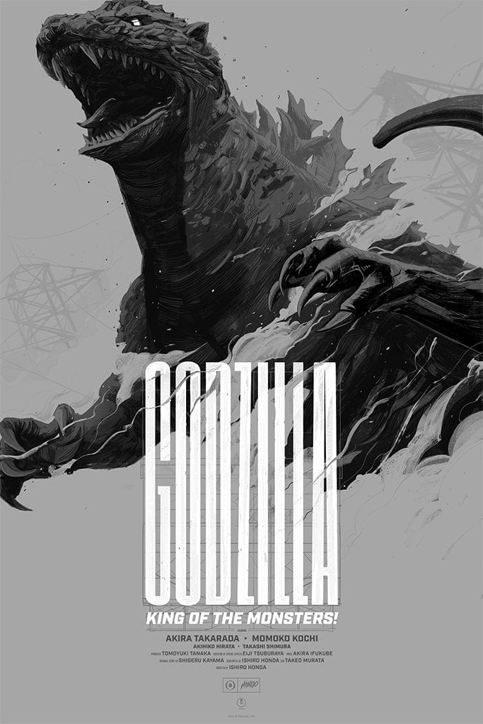 Godzilla Screenprinted Poster