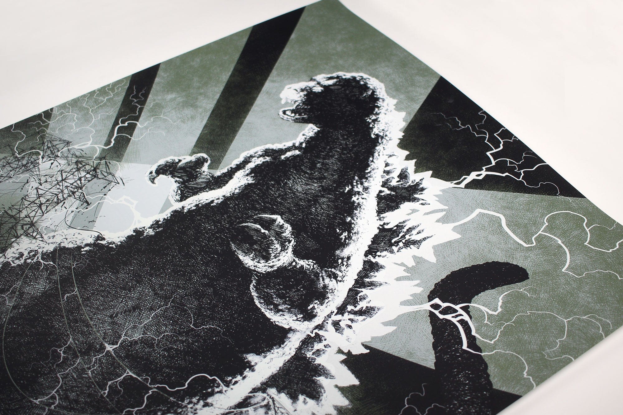 Godzilla Screenprinted Poster - Image 3