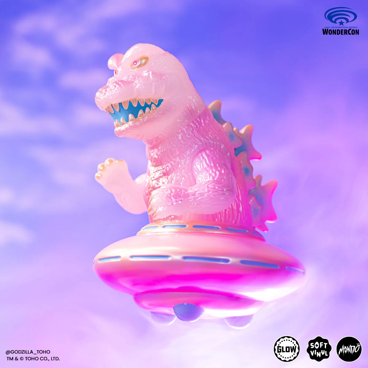 Godzilla UFO - Vinyl Designer Figure by Octeel - Cherry Blossom Variant - Image 13
