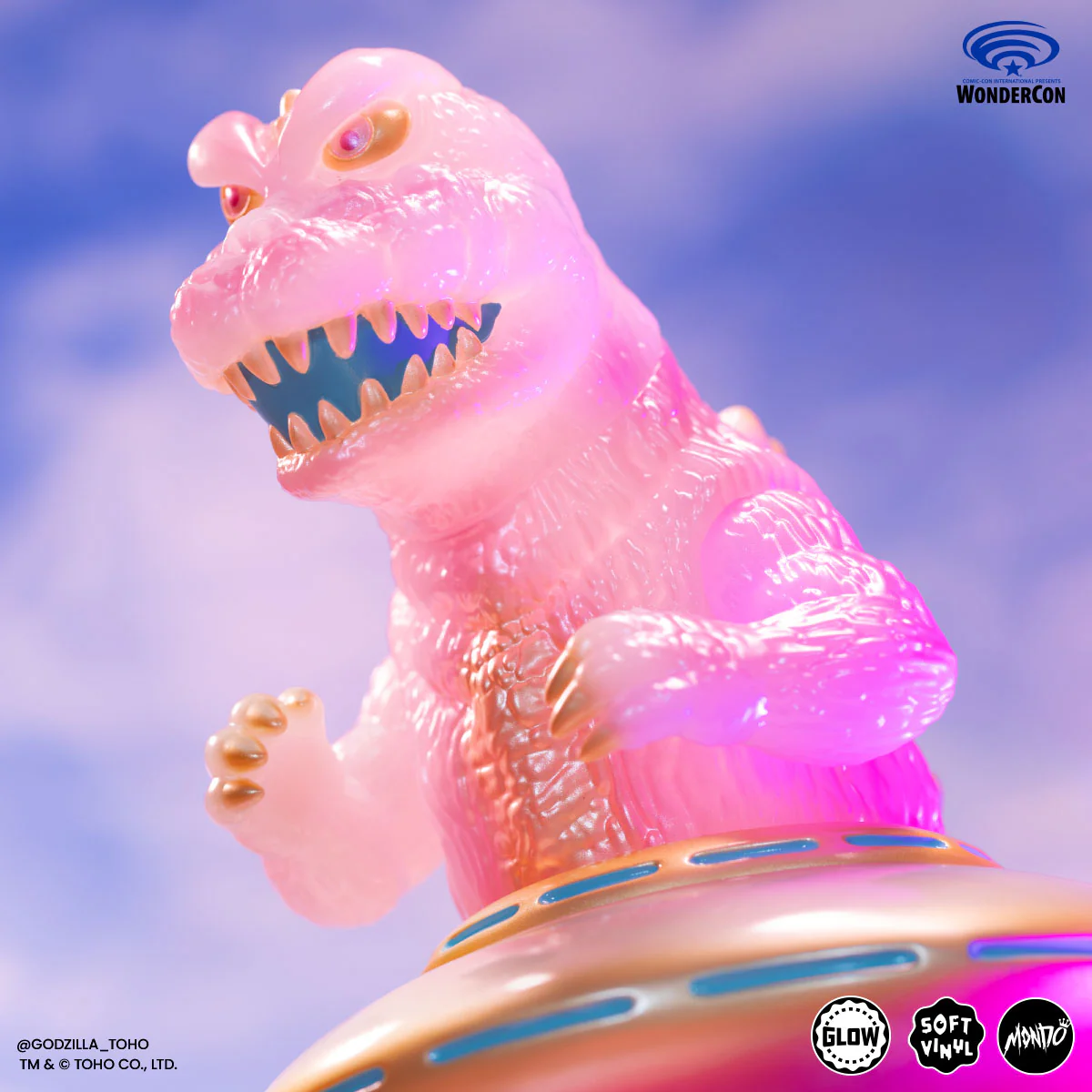 Godzilla UFO - Vinyl Designer Figure by Octeel - Cherry Blossom Variant - Image 14