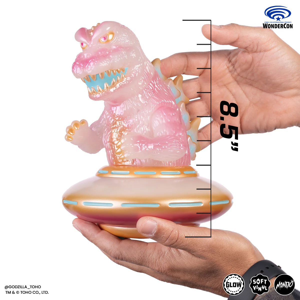 Godzilla UFO - Vinyl Designer Figure by Octeel - Cherry Blossom Variant - Image 3