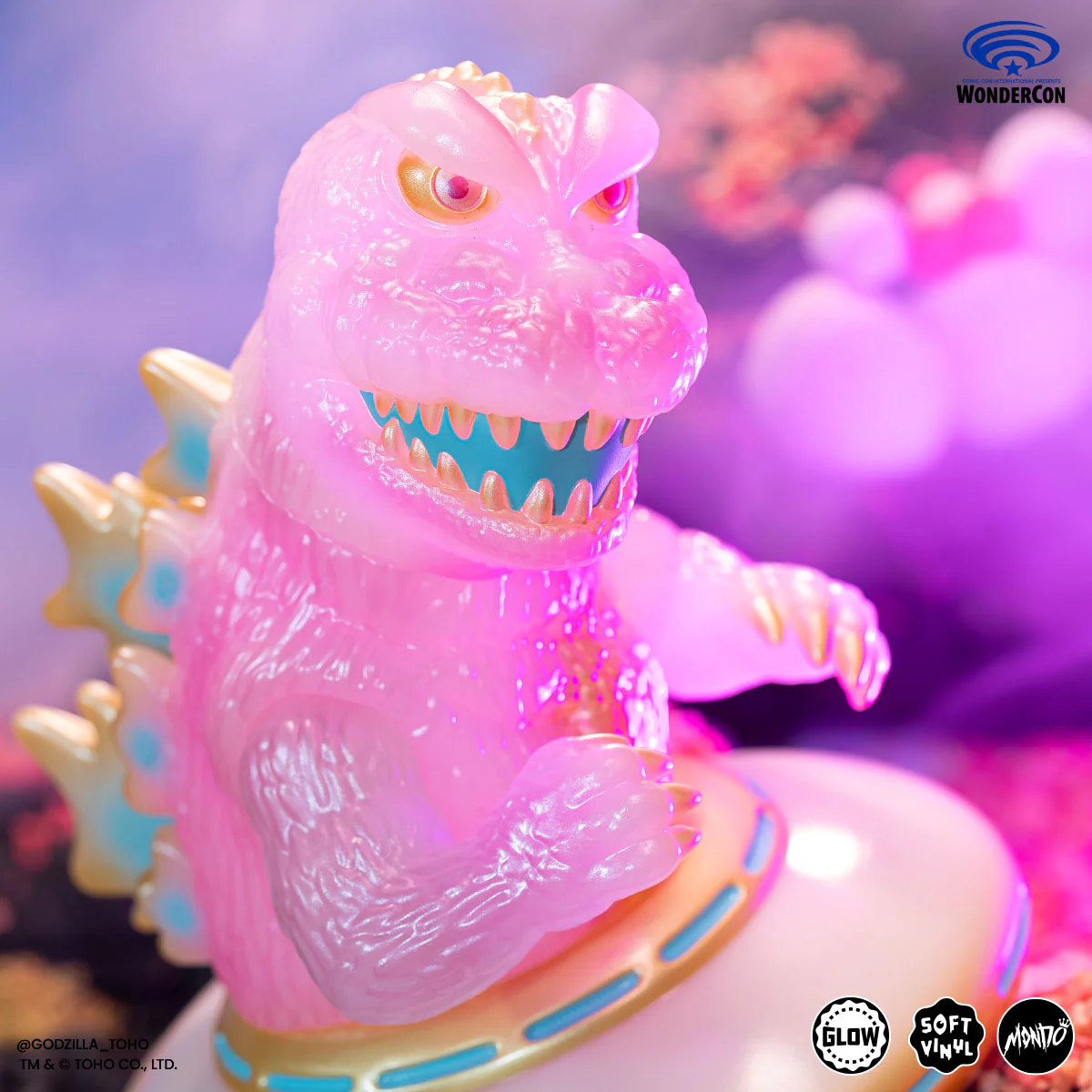 Godzilla UFO - Vinyl Designer Figure by Octeel - Cherry Blossom Variant - Image 9