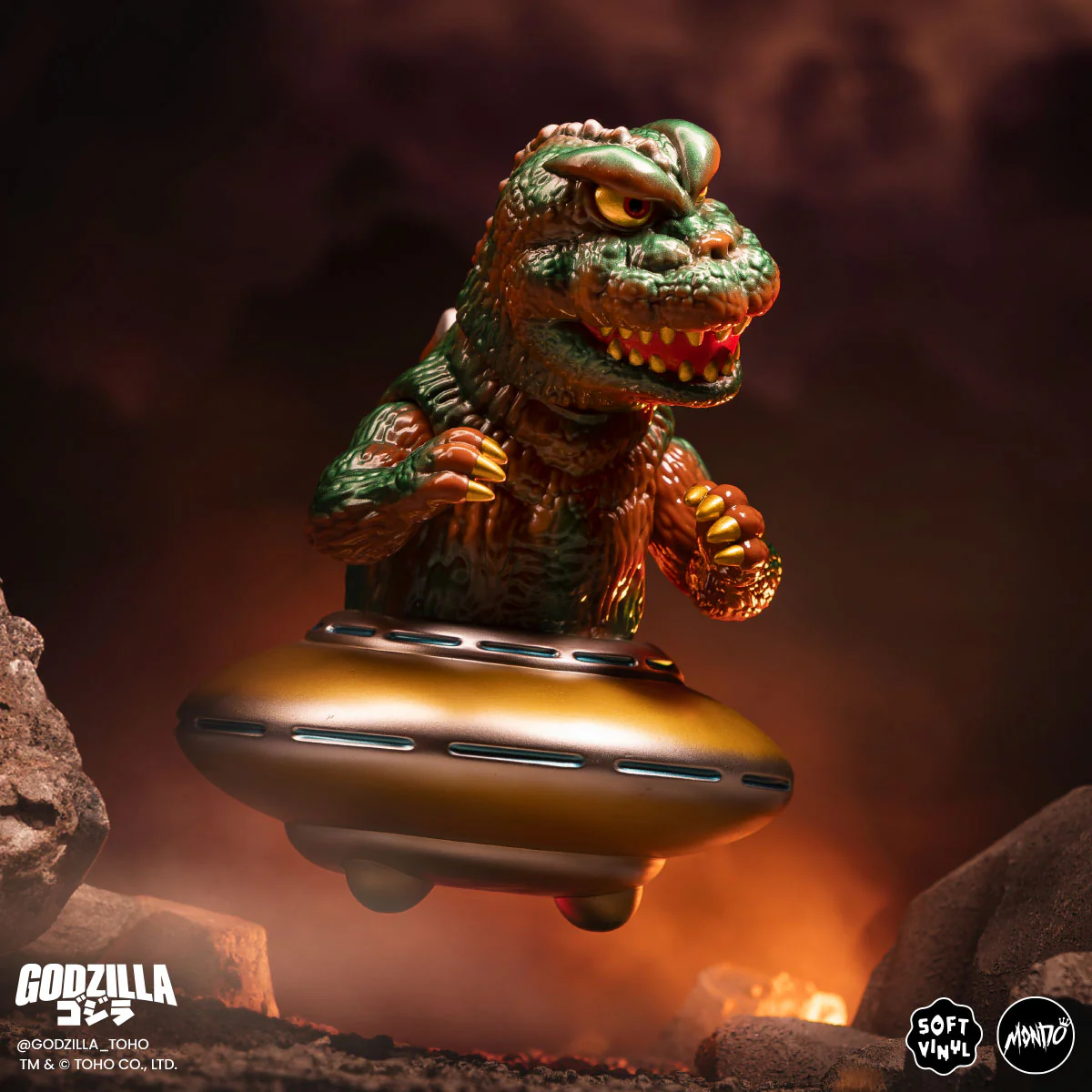 Godzilla UFO - Vinyl Designer Figure by Octeel - Invasion of the Astro-Monster Variant - Image 4