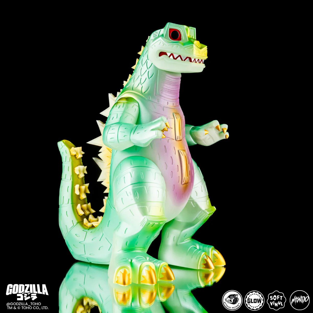Godzilla - Vinyl Designer Figure by Attack Peter - Kaiju Night Light Variant - Image 6