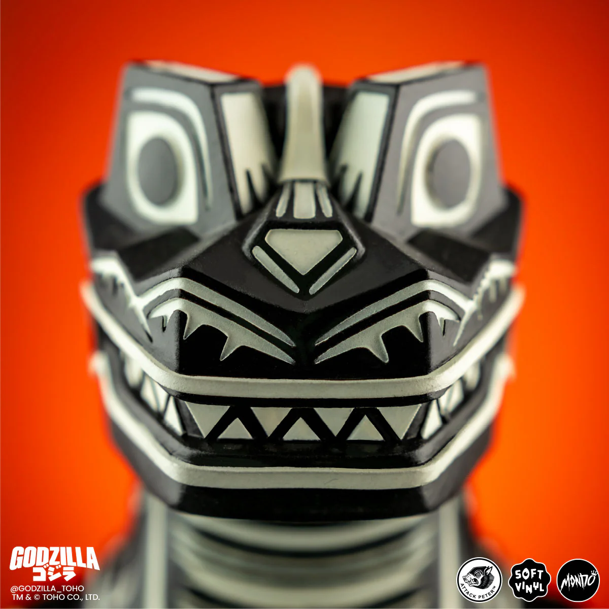 Godzilla - Vinyl Designer Figure by Attack Peter - Linocut Variant - Image 10