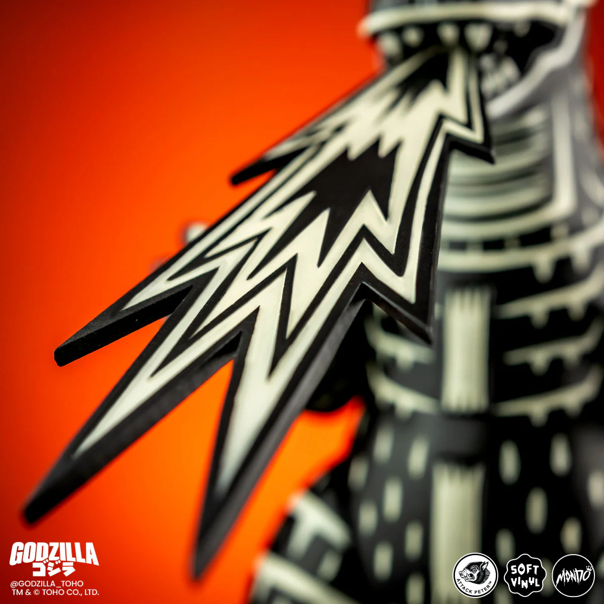 Godzilla - Vinyl Designer Figure by Attack Peter - Linocut Variant - Image 18