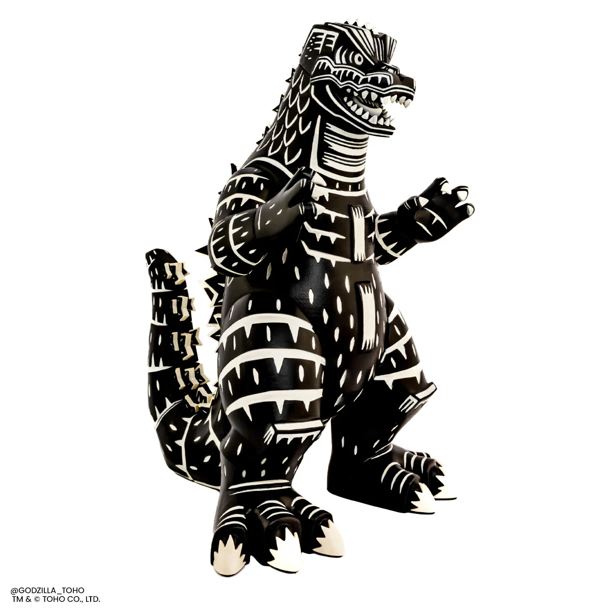 Godzilla - Vinyl Designer Figure by Attack Peter - Linocut Variant - Image 19