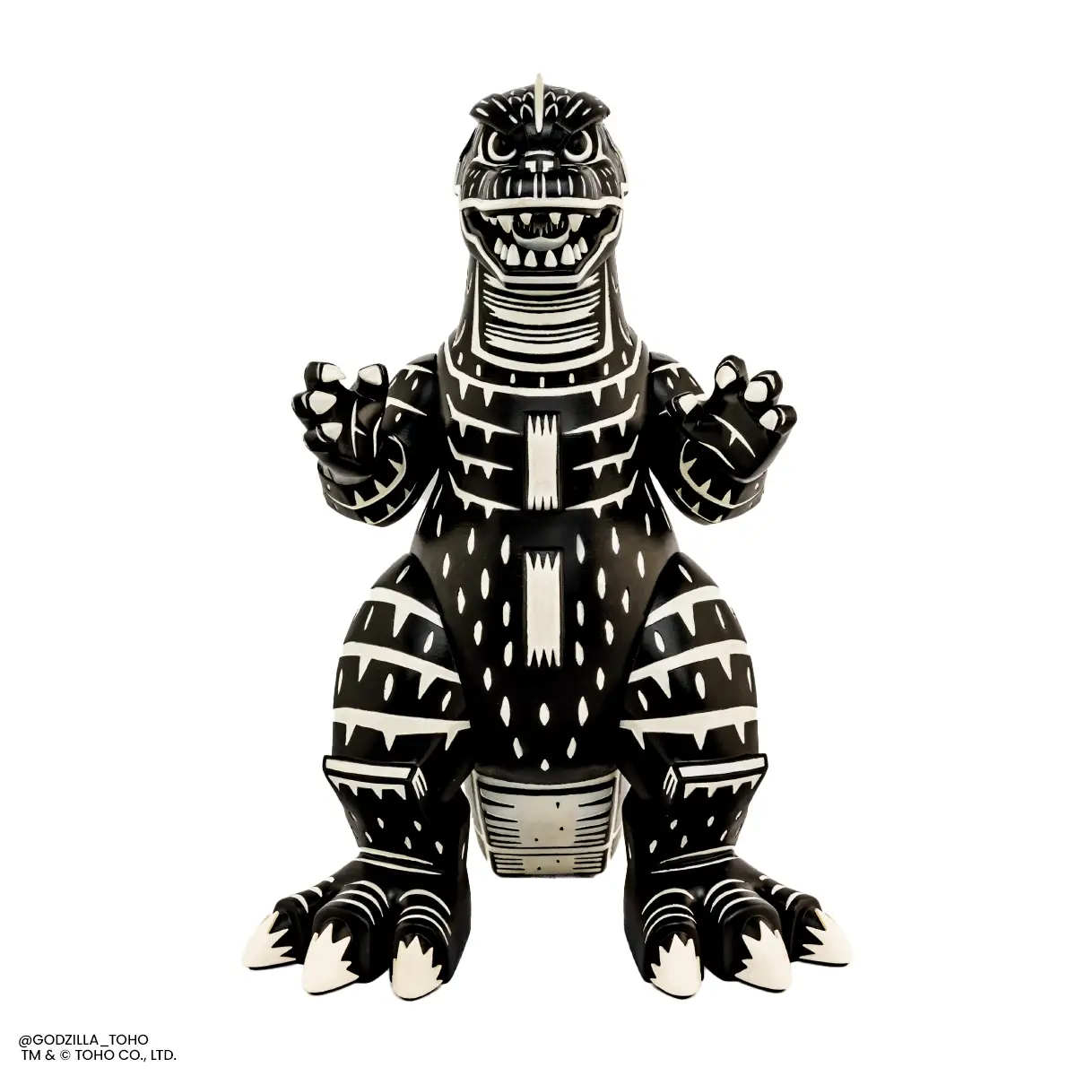 Godzilla - Vinyl Designer Figure by Attack Peter - Linocut Variant - Image 2