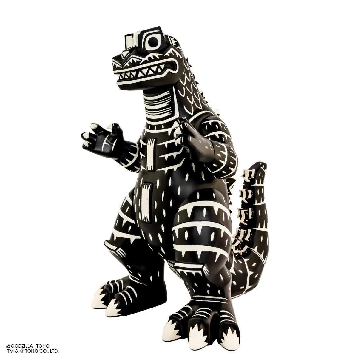 Godzilla - Vinyl Designer Figure by Attack Peter - Linocut Variant - Image 20