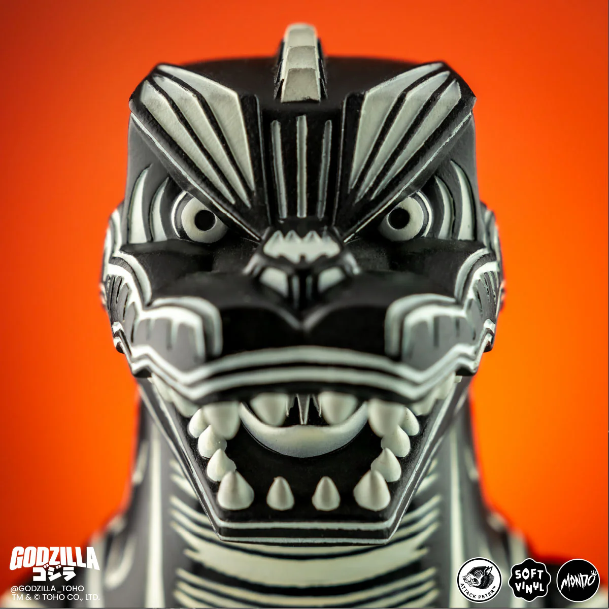 Godzilla - Vinyl Designer Figure by Attack Peter - Linocut Variant - Image 7