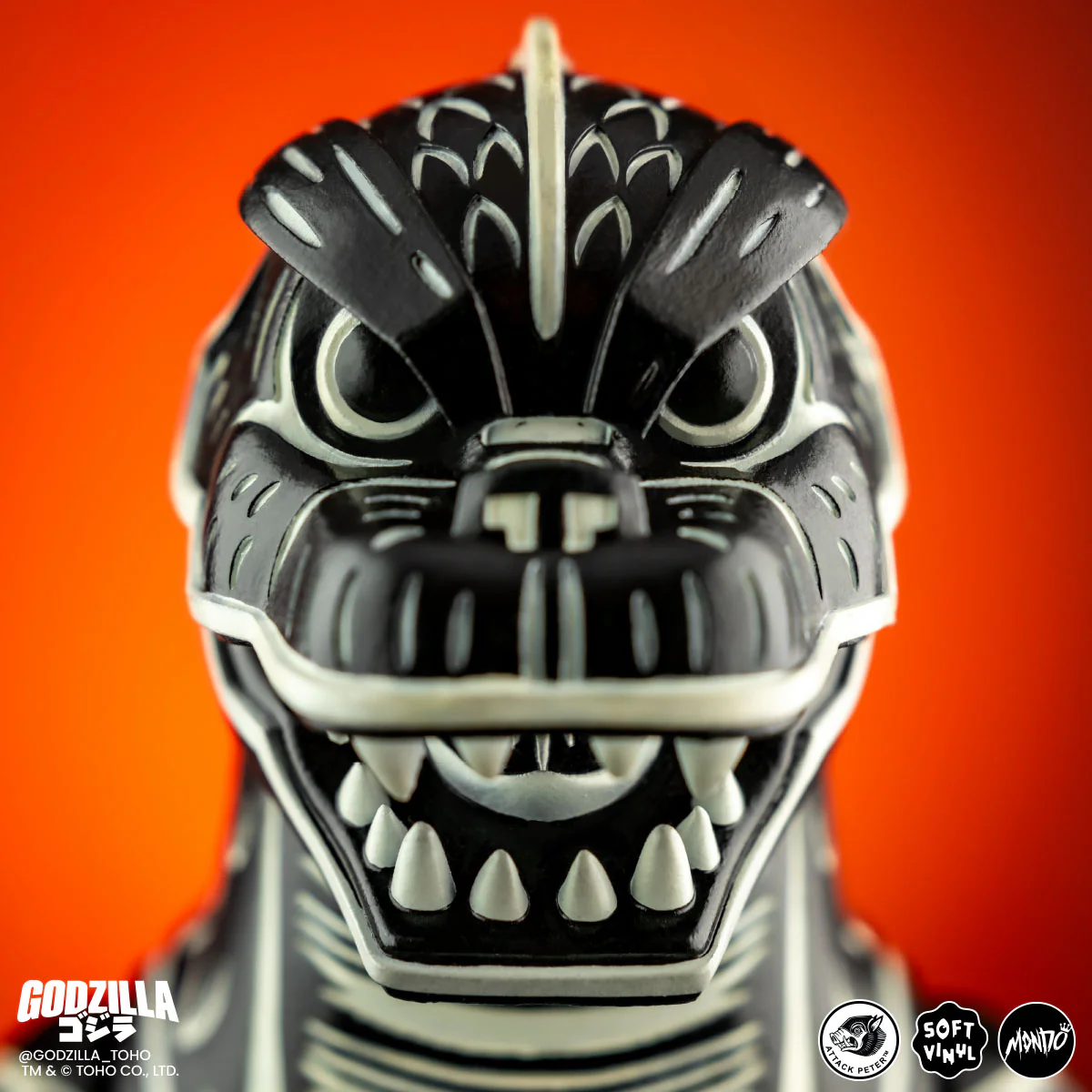 Godzilla - Vinyl Designer Figure by Attack Peter - Linocut Variant - Image 8
