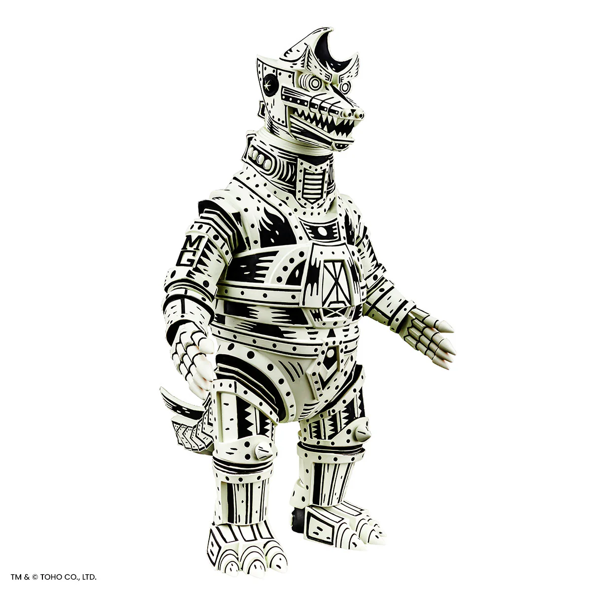 Mechagodzilla (Linocut) - Vinyl Designer Figure by Attack Peter - Linocut Variant Timed Edition