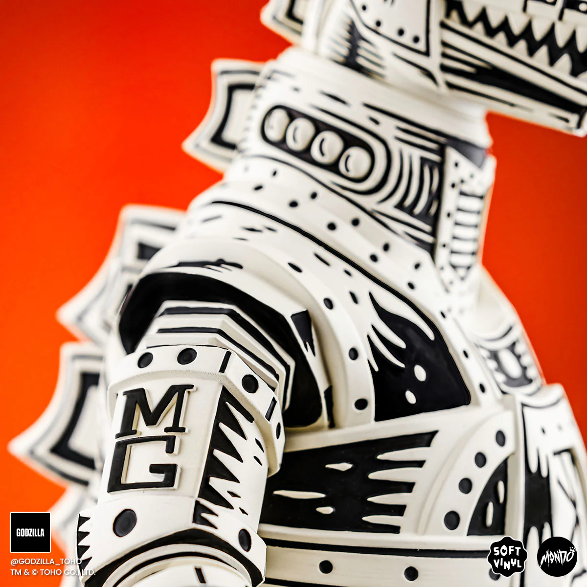Mechagodzilla (Linocut) - Vinyl Designer Figure by Attack Peter - Linocut Variant Timed Edition - Image 11