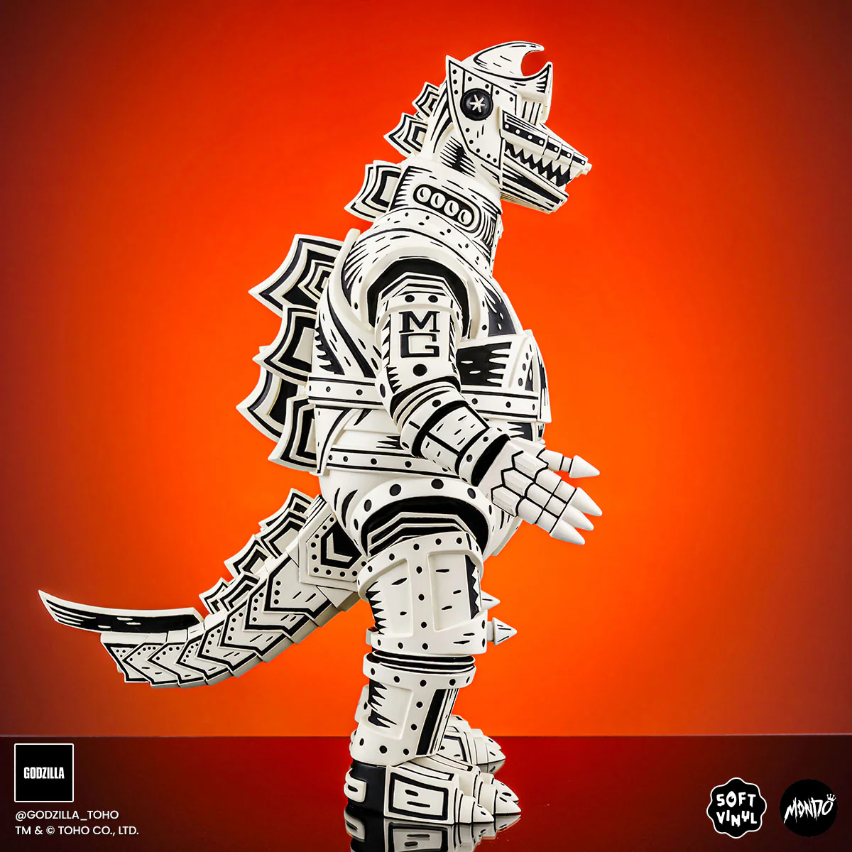 Mechagodzilla (Linocut) - Vinyl Designer Figure by Attack Peter - Linocut Variant Timed Edition - Image 16