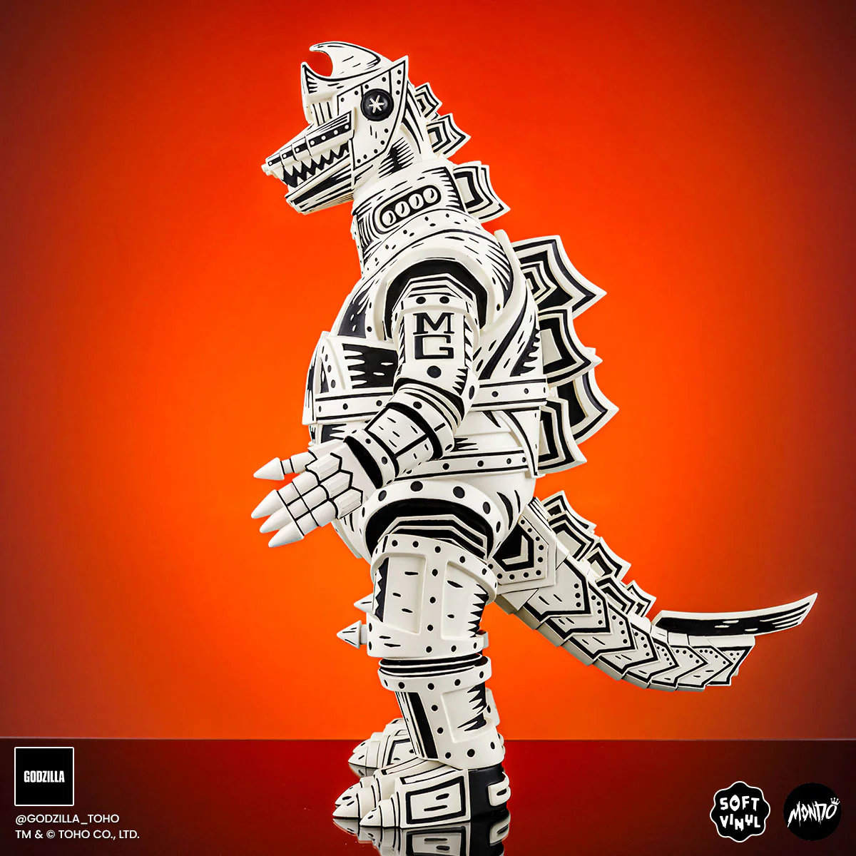 Mechagodzilla (Linocut) - Vinyl Designer Figure by Attack Peter - Linocut Variant Timed Edition - Image 6