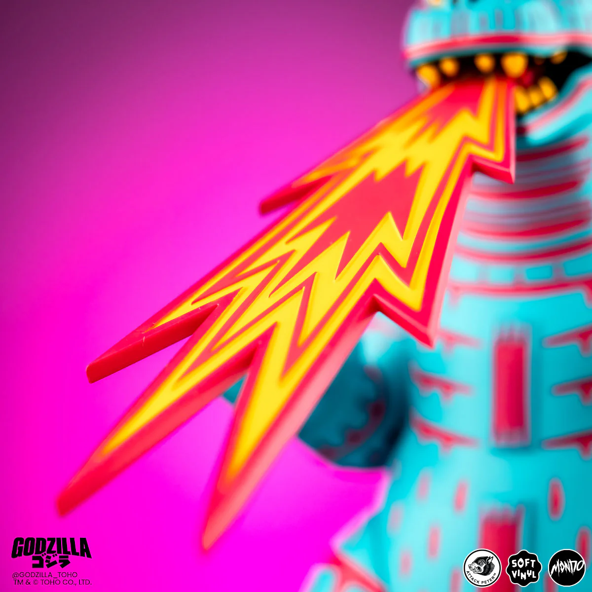 Godzilla - Vinyl Designer Figure by Attack Peter - Vice City Rage Variant - Image 10