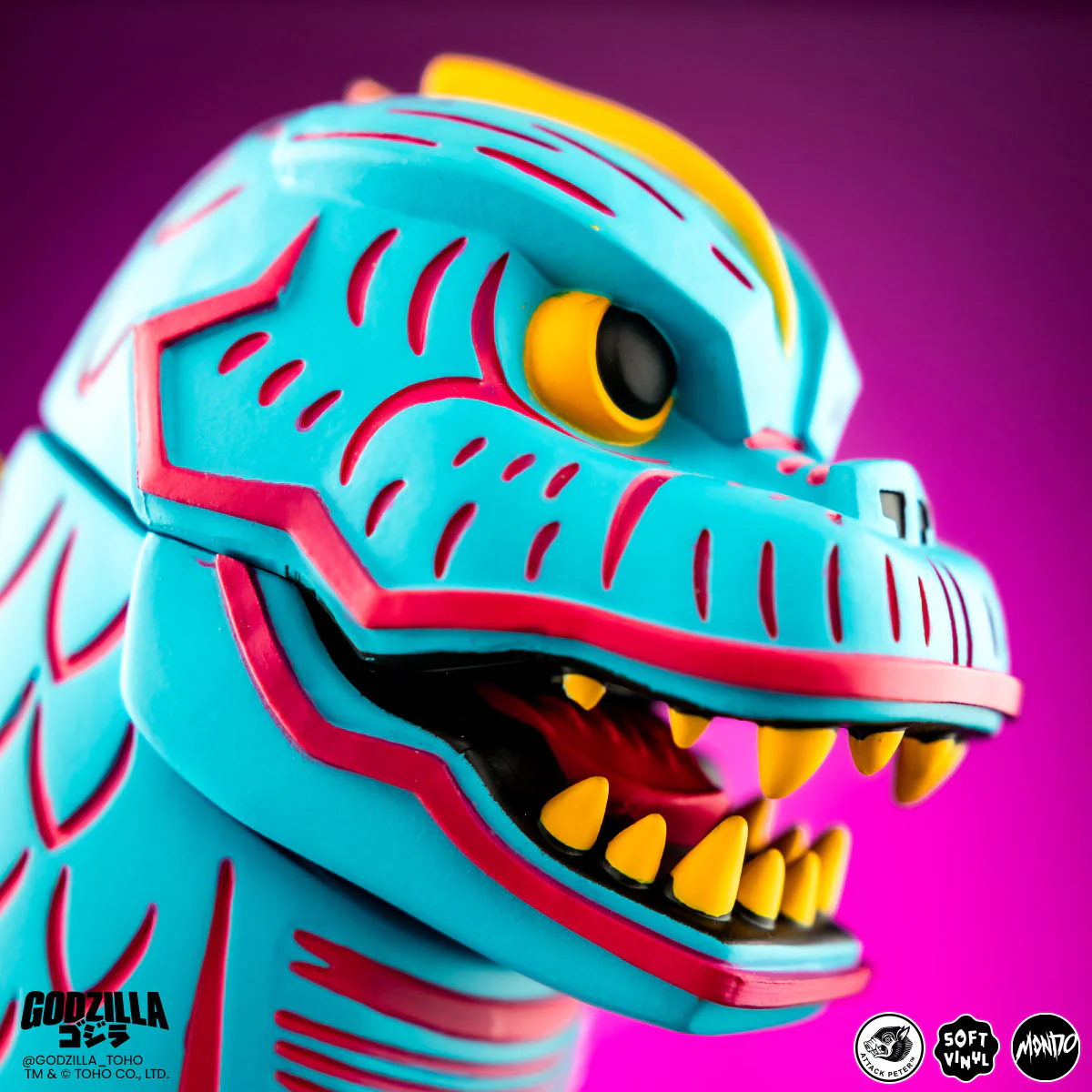 Godzilla - Vinyl Designer Figure by Attack Peter - Vice City Rage Variant - Image 11