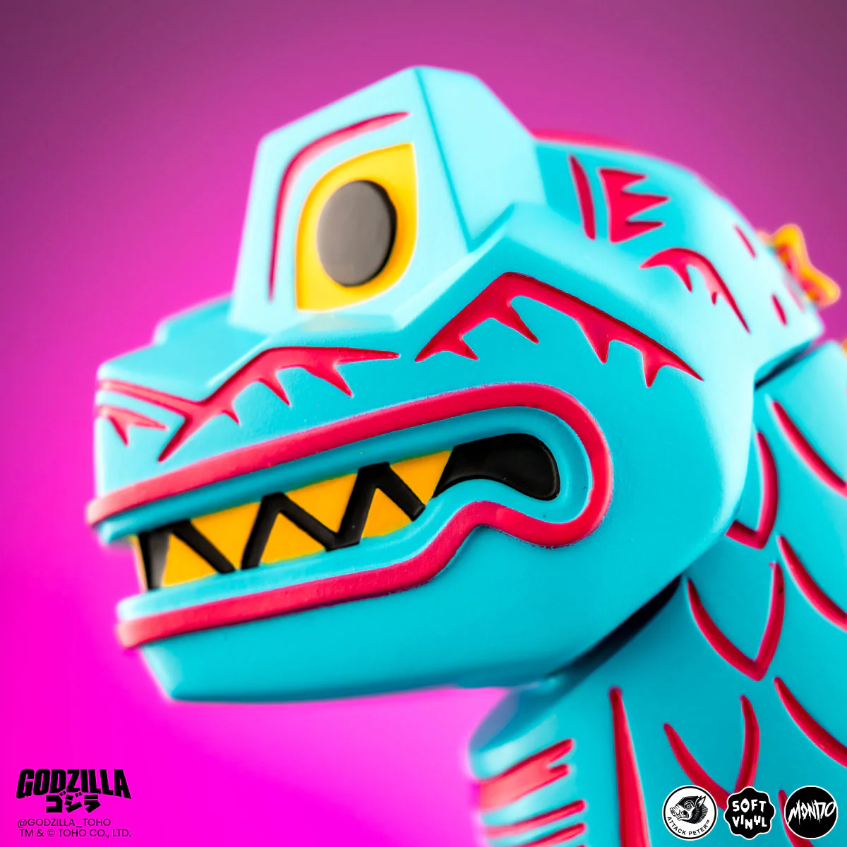 Godzilla - Vinyl Designer Figure by Attack Peter - Vice City Rage Variant - Image 13