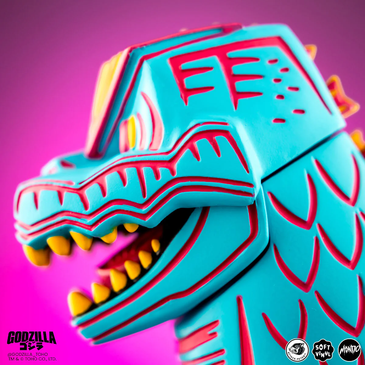 Godzilla - Vinyl Designer Figure by Attack Peter - Vice City Rage Variant - Image 14