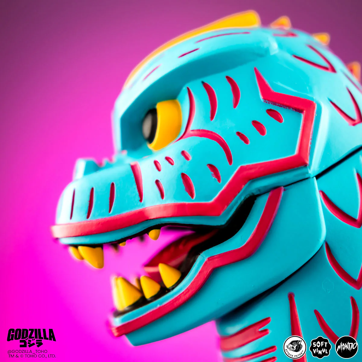 Godzilla - Vinyl Designer Figure by Attack Peter - Vice City Rage Variant - Image 15