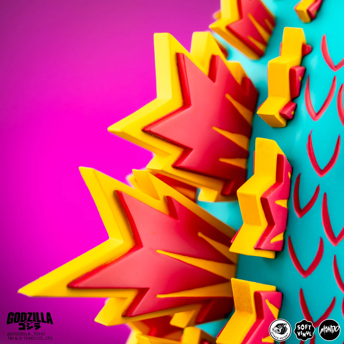 Godzilla - Vinyl Designer Figure by Attack Peter - Vice City Rage Variant - Image 16