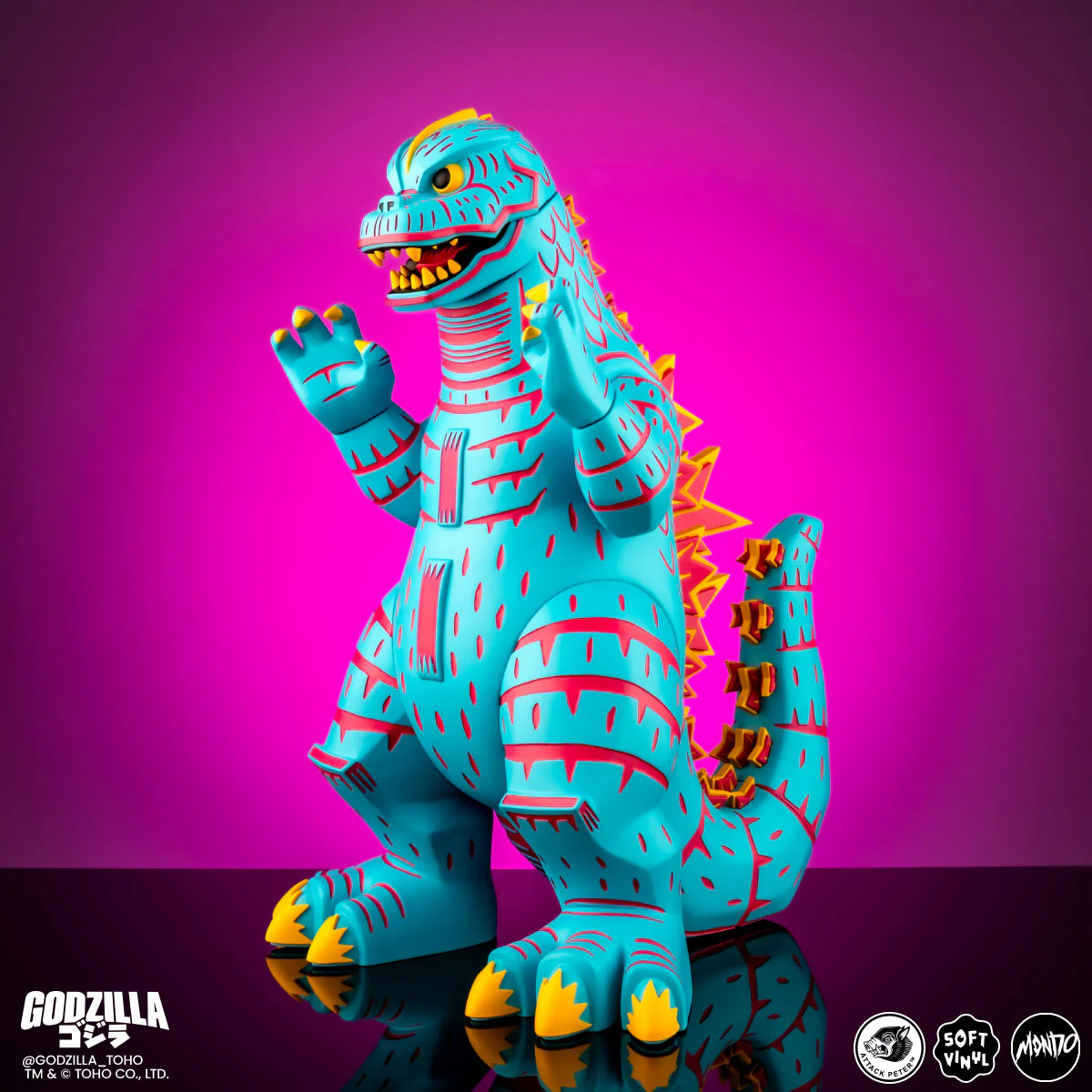 Godzilla - Vinyl Designer Figure by Attack Peter - Vice City Rage Variant - Image 4