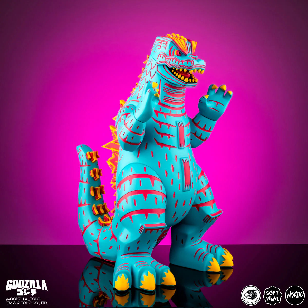 Godzilla - Vinyl Designer Figure by Attack Peter - Vice City Rage Variant - Image 6