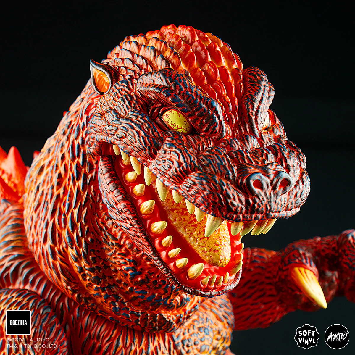 Godzilla - Vinyl Designer Figure by James Groman - Burning Variant - Image 10