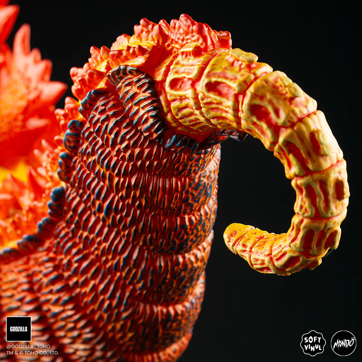 Godzilla - Vinyl Designer Figure by James Groman - Burning Variant - Image 11
