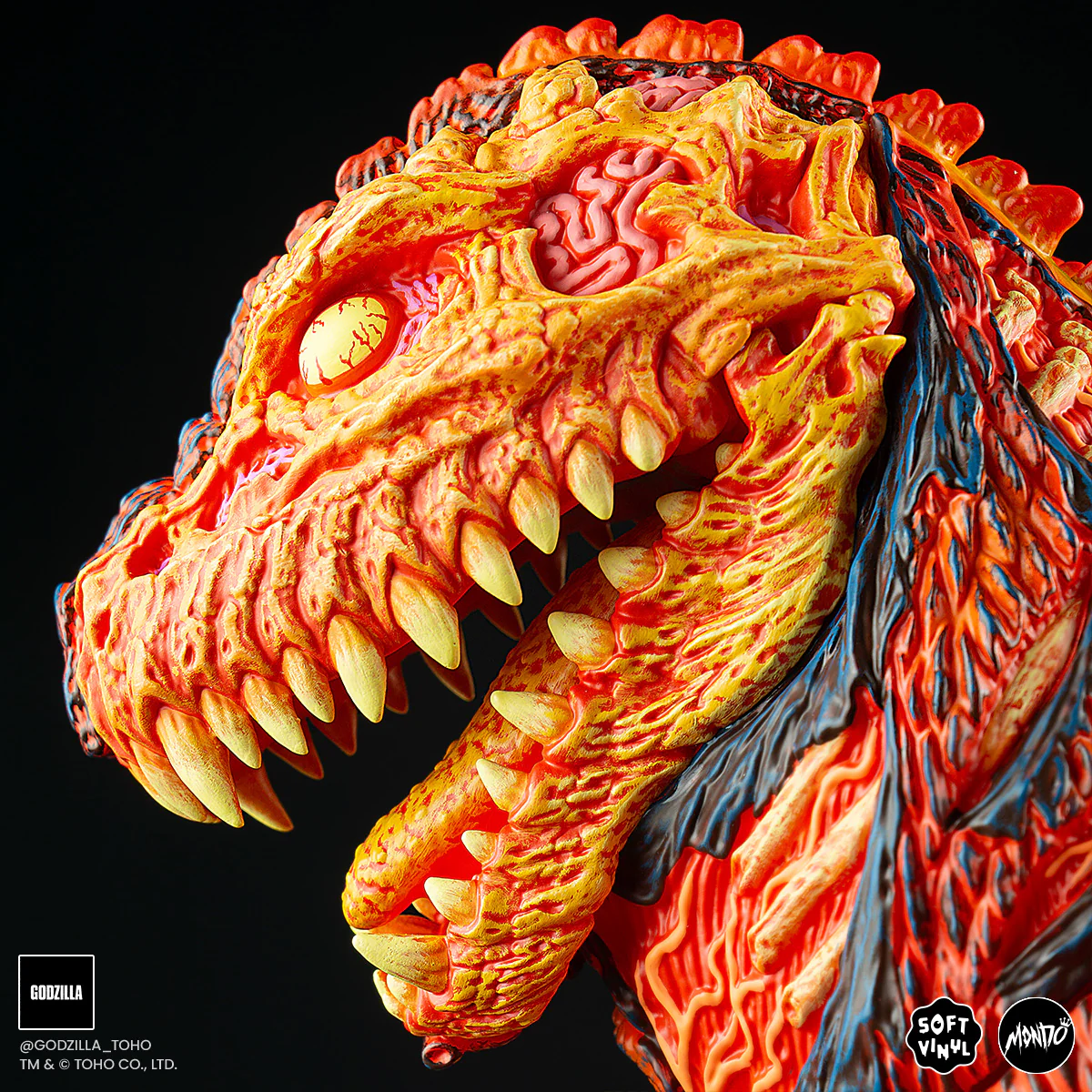 Godzilla - Vinyl Designer Figure by James Groman - Burning Variant - Image 12