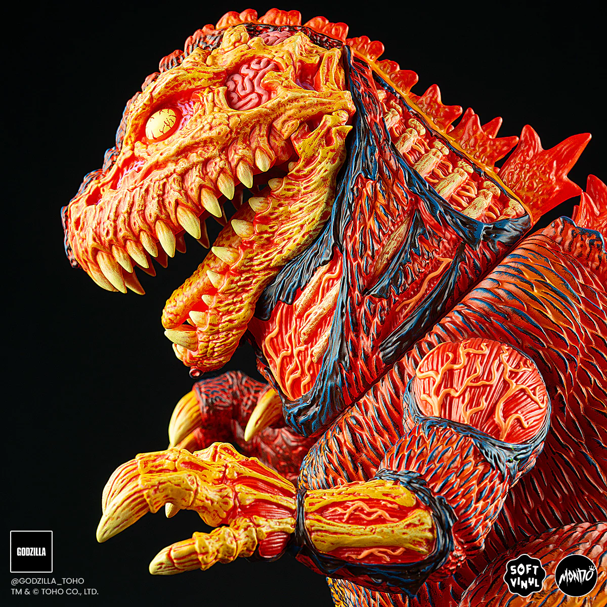 Godzilla - Vinyl Designer Figure by James Groman - Burning Variant - Image 13