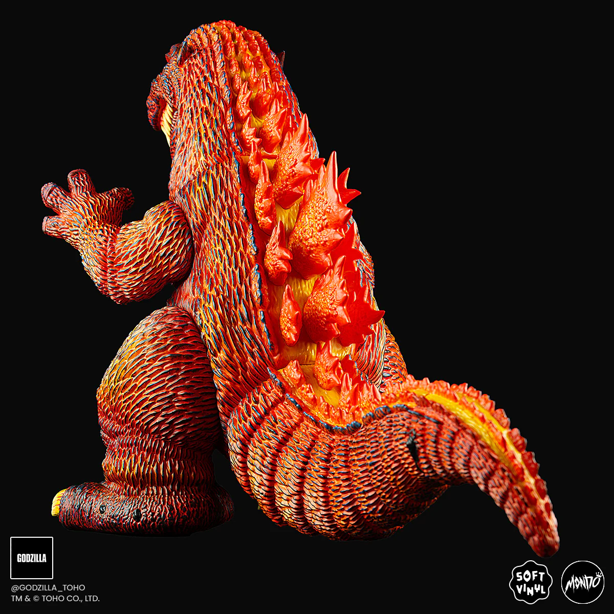 Godzilla - Vinyl Designer Figure by James Groman - Burning Variant - Image 5