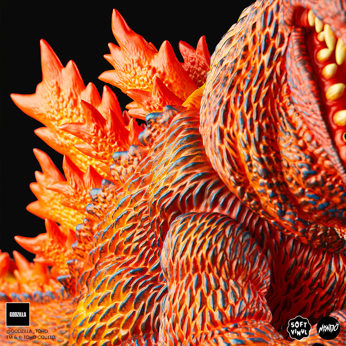Godzilla - Vinyl Designer Figure by James Groman - Burning Variant - Image 9