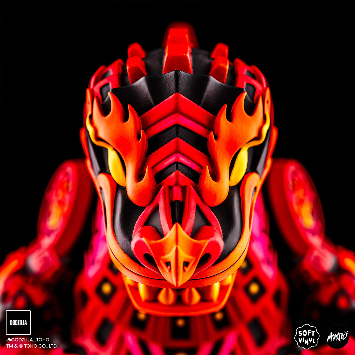 Godzilla - Vinyl Designer Figure by Urban Aztec - Burning Variant Timed Edition - Image 12