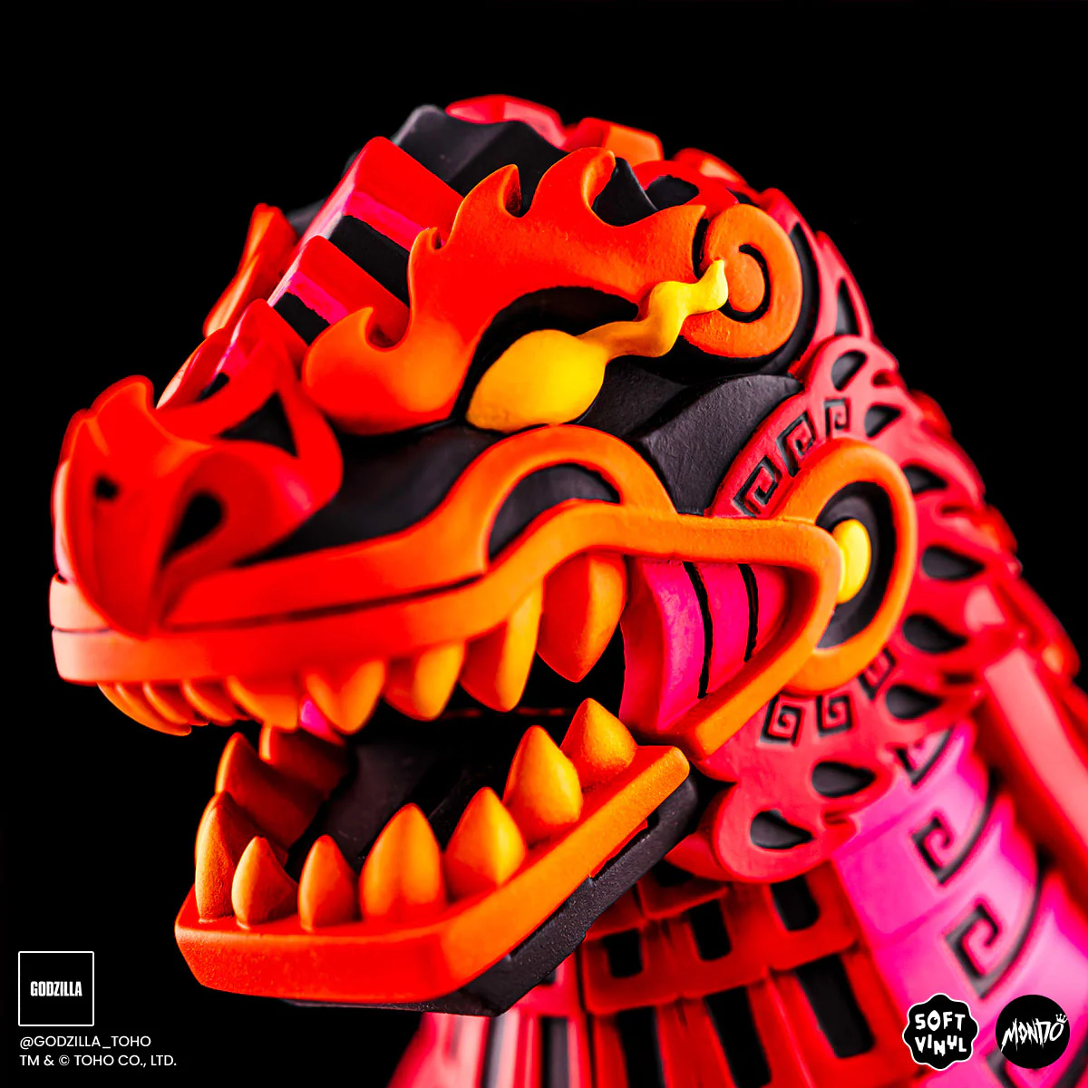 Godzilla - Vinyl Designer Figure by Urban Aztec - Burning Variant Timed Edition - Image 13